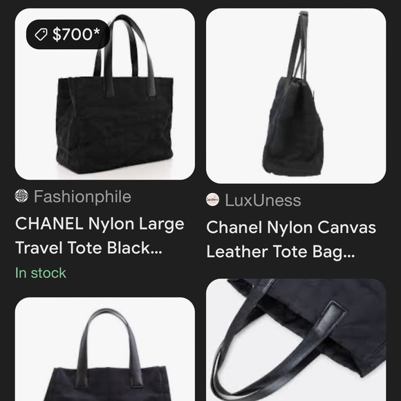 Chanel black NYC nylon tote - Picture 8 of 9